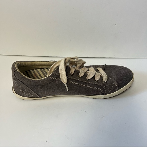 Taos Gray Star Casual Low Top Lace Up Canvas Sneakers Women's 9 - Picture 5 of 11